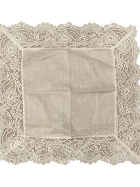 Retro White Lace Handkerchief/Hanky